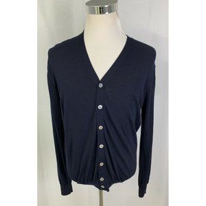 Suitsupply Navy Blue Lightweight Merino Wool XXL